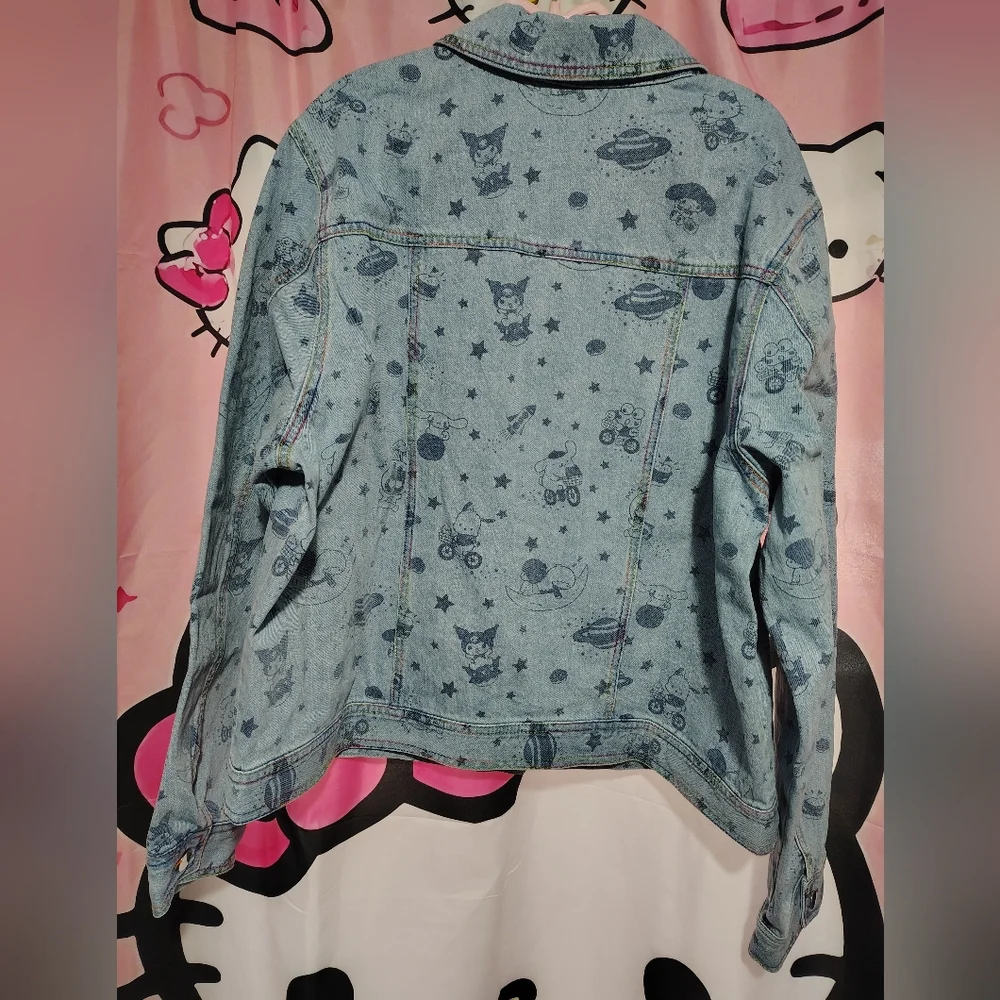Hello Kitty & Friends Women's Plus Size Jean Jacket (Size 3X) - Picture 6 of 10